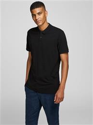 POLO BASIC 12136516 ΜΑΥΡΟ SLIM FIT JACK & JONES