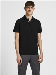 POLO PAULOS 12136668 ΜΑΥΡΟ SLIM FIT JACK & JONES