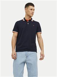 JACK&JONES POLO PAULOS 12136668 ΣΚΟΥΡΟ ΜΠΛΕ SLIM FIT JACK & JONES