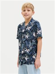 ΠΟΥΚΑΜΙΣΟ JEFF TROPICAL 12269119 ΣΚΟΥΡΟ ΜΠΛΕ RELAXED FIT JACK & JONES