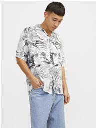 ΠΟΥΚΑΜΙΣΟ MONOCHROME RESORT 12249210 ΛΕΥΚΟ RELAXED FIT JACK & JONES