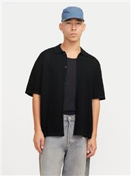 ΠΟΥΚΑΜΙΣΟ TYLER 12272863 ΜΑΥΡΟ LOOSE FIT JACK & JONES