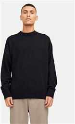 ΠΟΥΛΟΒΕΡ COLLECTIVE 12251556 ΜΑΥΡΟ RELAXED FIT JACK & JONES