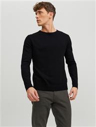 ΠΟΥΛΟΒΕΡ EMIL 12208364 ΜΑΥΡΟ REGULAR FIT JACK & JONES