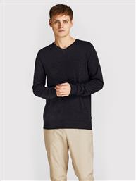 ΠΟΥΛΟΒΕΡ EMIL 12208365 ΜΑΥΡΟ REGULAR FIT JACK & JONES