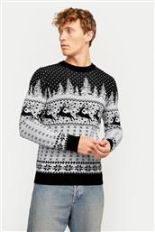 ΠΟΥΛΟΒΕΡ XMAS GABRIEL 12266118 ΓΚΡΙ REGULAR FIT JACK & JONES