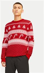 ΠΟΥΛΟΒΕΡ XMAS GABRIEL 12266118 ΚΟΚΚΙΝΟ REGULAR FIT JACK & JONES