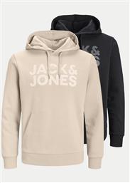 ΣΕΤ 2 ΜΠΛΟΥΖΕΣ CORP 12191761 ΕΓΧΡΩΜΟ REGULAR FIT JACK & JONES