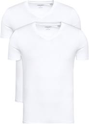 ΣΕΤ 2 T-SHIRTS BASIC 12133914 ΛΕΥΚΟ REGULAR FIT JACK & JONES