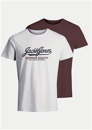 ΣΕΤ 2 T-SHIRTS HUDSON 12271577 ΕΓΧΡΩΜΟ REGULAR FIT JACK & JONES