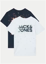 ΣΕΤ 2 T-SHIRTS SPLASH 12264259 ΣΚΟΥΡΟ ΜΠΛΕ REGULAR FIT JACK & JONES