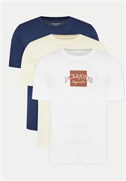 JACK&JONES ΣΕΤ 3 T-SHIRTS BOSTON 12281838 ΕΓΧΡΩΜΟ REGULAR FIT JACK & JONES