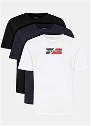 ΣΕΤ 3 T-SHIRTS JJECORP GRAPHIC TEE 12277755 ΕΓΧΡΩΜΟ REGULAR FIT JACK & JONES