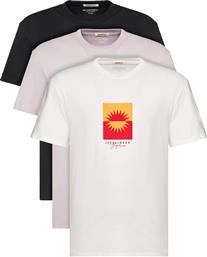 ΣΕΤ 3 T-SHIRTS MARBELLA 12263098 ΕΓΧΡΩΜΟ RELAXED FIT JACK & JONES