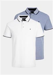 ΣΕΤ ΜΠΛΟΥΖΕΣ POLO 2 ΤΕΜΑΧΙΩΝ PAULOS 12191216 ΕΓΧΡΩΜΟ SLIM FIT JACK & JONES