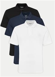 ΣΕΤ ΜΠΛΟΥΖΕΣ POLO 3 ΤΕΜΑΧΙΩΝ BASIC 12277753 ΕΓΧΡΩΜΟ SLIM FIT JACK & JONES