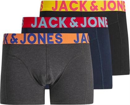 ΣΕΤ ΜΠΟΞΕΡΑΚΙΑ 3 ΤΜΧ CRAZY SOLID 12151349 ΕΓΧΡΩΜΟ JACK & JONES