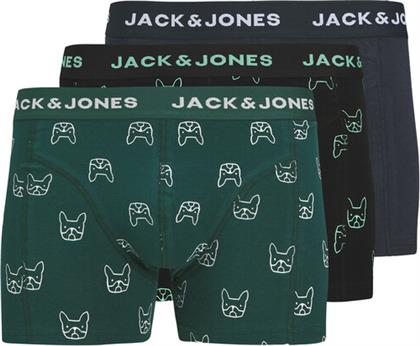 ΣΕΤ ΜΠΟΞΕΡΑΚΙΑ 3 ΤΜΧ DENIM DOG 12275817 ΕΓΧΡΩΜΟ JACK & JONES από το MODIVO