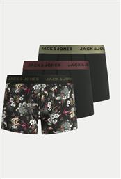 ΣΕΤ ΜΠΟΞΕΡΑΚΙΑ 3 ΤΜΧ FLOWER 12194284 ΜΑΥΡΟ JACK & JONES