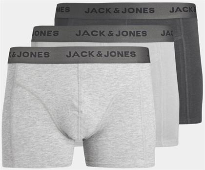 ΣΕΤ ΜΠΟΞΕΡΑΚΙΑ 3 ΤΜΧ YANNICK 12252801 ΓΚΡΙ JACK & JONES