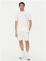 ΣΕΤ T-SHIRT ΚΑΙ ΑΘΛΗΤΙΚΟ ΣΟΡΤΣ BEAU 12277466 ΛΕΥΚΟ RELAXED FIT JACK & JONES
