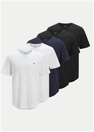 ΣΕΤ T-SHIRTS 5 ΤΕΜΑΧΙΩΝ BRODY 12190468 ΕΓΧΡΩΜΟ REGULAR FIT JACK & JONES