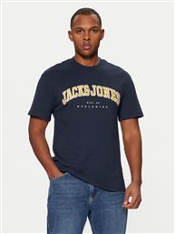 T-SHIRT 12257579 ΣΚΟΥΡΟ ΜΠΛΕ RELAXED FIT JACK & JONES