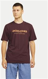 T-SHIRT ALVIS 12256803 ΚΟΚΚΙΝΟ STANDARD FIT JACK & JONES από το MODIVO