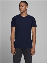 T-SHIRT BASIC 12058529 ΣΚΟΥΡΟ ΜΠΛΕ STRETCH FIT JACK & JONES