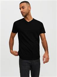 T-SHIRT BASIC 12156102 ΜΑΥΡΟ STANDARD FIT JACK & JONES