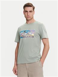 T-SHIRT COLTON 12268438 ΠΡΑΣΙΝΟ STANDARD FIT JACK & JONES