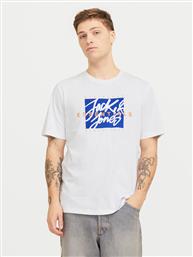 T-SHIRT COLTON 12268439 ΛΕΥΚΟ STANDARD FIT JACK & JONES