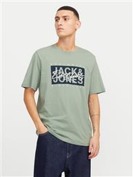 T-SHIRT COLTON 12268439 ΠΡΑΣΙΝΟ STANDARD FIT JACK & JONES