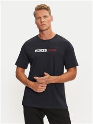 T-SHIRT CORP 12233999 ΣΚΟΥΡΟ ΜΠΛΕ STANDARD FIT JACK & JONES