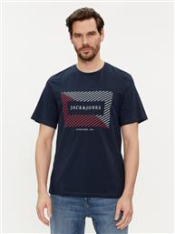 T-SHIRT CYRUS 12247810 ΣΚΟΥΡΟ ΜΠΛΕ STANDARD FIT JACK & JONES