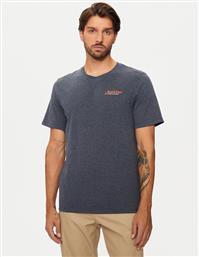 T-SHIRT ERIK 12257603 ΣΚΟΥΡΟ ΜΠΛΕ RELAXED FIT JACK & JONES από το MODIVO