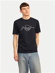 T-SHIRT ERRIS 12256799 ΜΑΥΡΟ STANDARD FIT JACK & JONES