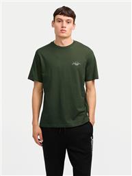 T-SHIRT ERRIS 12256799 ΠΡΑΣΙΝΟ STANDARD FIT JACK & JONES από το MODIVO