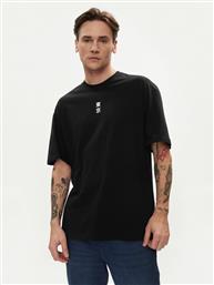 T-SHIRT FLORAL 12253401 ΜΑΥΡΟ WIDE FIT JACK & JONES