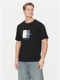 T-SHIRT FREDERIKSBERG 12278266 ΜΑΥΡΟ REGULAR FIT JACK & JONES