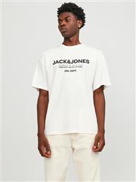 T-SHIRT GALE 12247782 ΛΕΥΚΟ RELAXED FIT JACK & JONES από το MODIVO