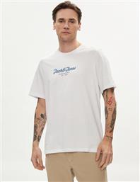 T-SHIRT HENRY 12248600 ΛΕΥΚΟ STANDARD FIT JACK & JONES