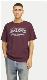 T-SHIRT JEANS 12256779 ΚΟΚΚΙΝΟ STANDARD FIT JACK & JONES από το MODIVO