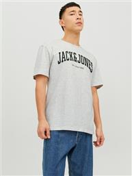 T-SHIRT JOSH 12236514 ΓΚΡΙ RELAXED FIT JACK & JONES