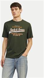 T-SHIRT LOGO 12254862 ΠΡΑΣΙΝΟ STANDARD FIT JACK & JONES από το MODIVO