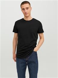 T-SHIRT NOA 12113648 ΜΑΥΡΟ LONG LINE FIT JACK & JONES