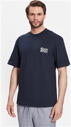 T-SHIRT PALMA 12234293 ΣΚΟΥΡΟ ΜΠΛΕ RELAXED FIT JACK & JONES από το MODIVO