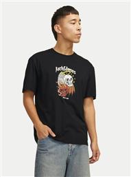 JACK&JONES T-SHIRT SEVEN SKULL 12262491 ΜΑΥΡΟ REGULAR FIT JACK & JONES