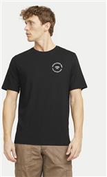 T-SHIRT SIMON 12269280 ΜΑΥΡΟ STANDARD FIT JACK & JONES