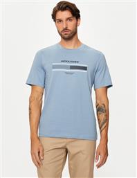 T-SHIRT SOUTH 12256784 ΜΠΛΕ STANDARD FIT JACK & JONES από το MODIVO